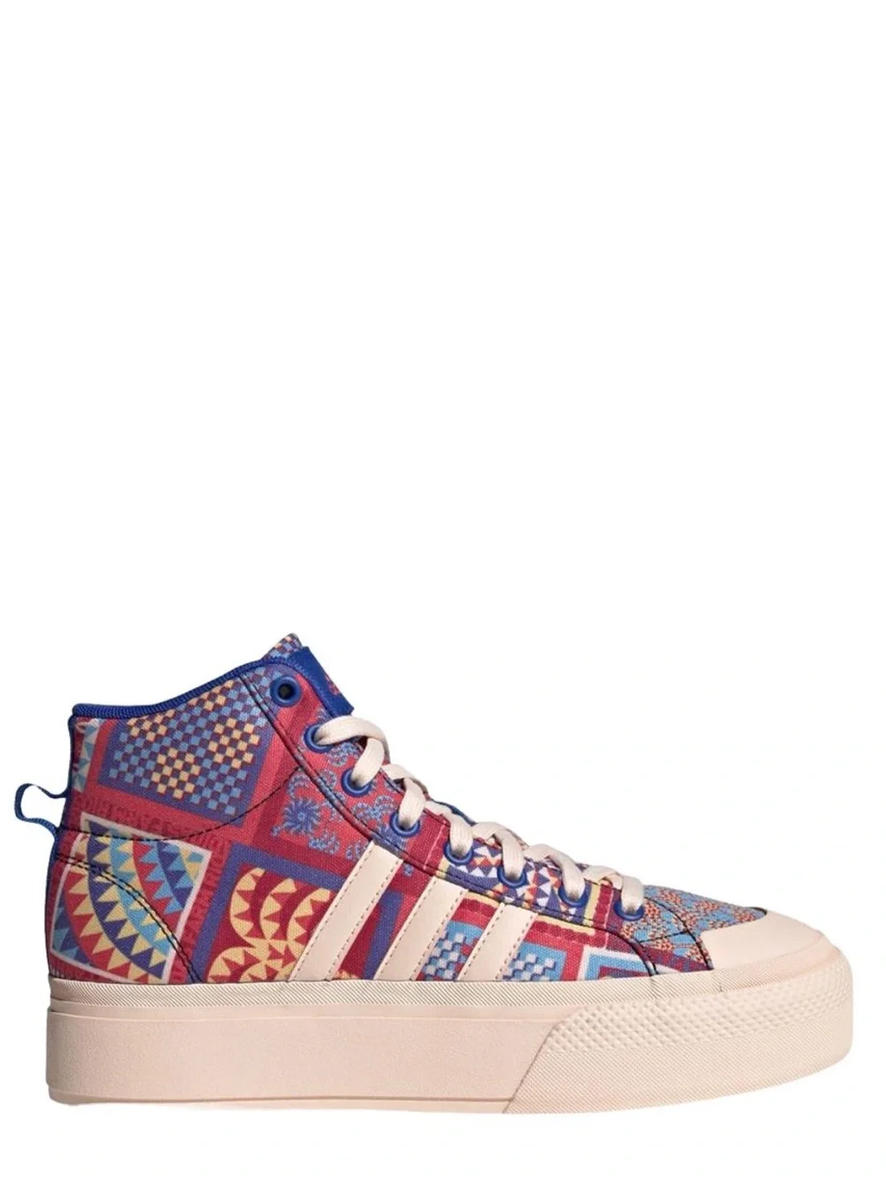 NEW Adidas FARM Rio x Bravada 2.0 Platform MID Shoes US 8 Patchwork Quilt